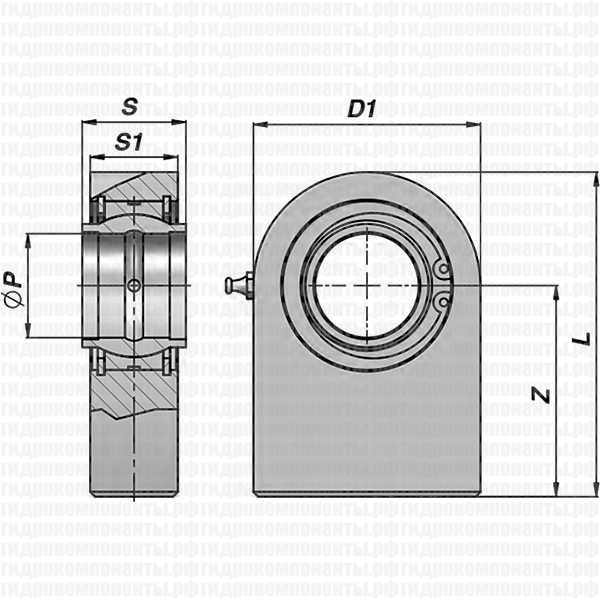 CSTSCE...N ПРОУШИНА С ПРЕСС-МАСЛЕНКОЙ ДЛЯ ГИДРОЦИЛИНДРА
